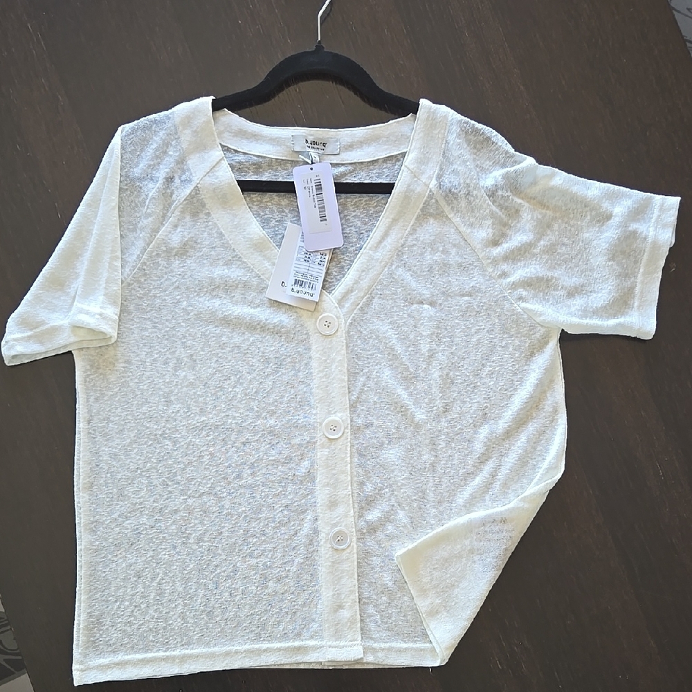White Button-Up Top